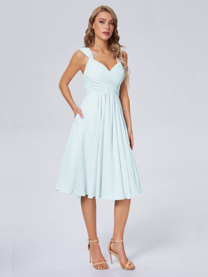 Mya Best Short Bridesmaid Dresses With Bowknot