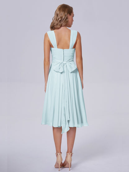 Mya Best Short Bridesmaid Dresses With Bowknot