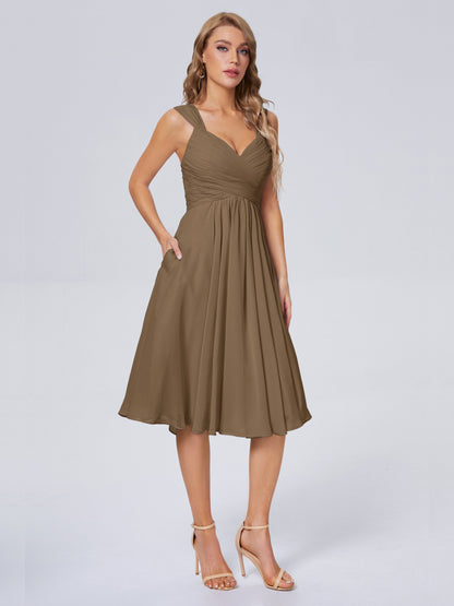 Mya Best Short Bridesmaid Dresses With Bowknot