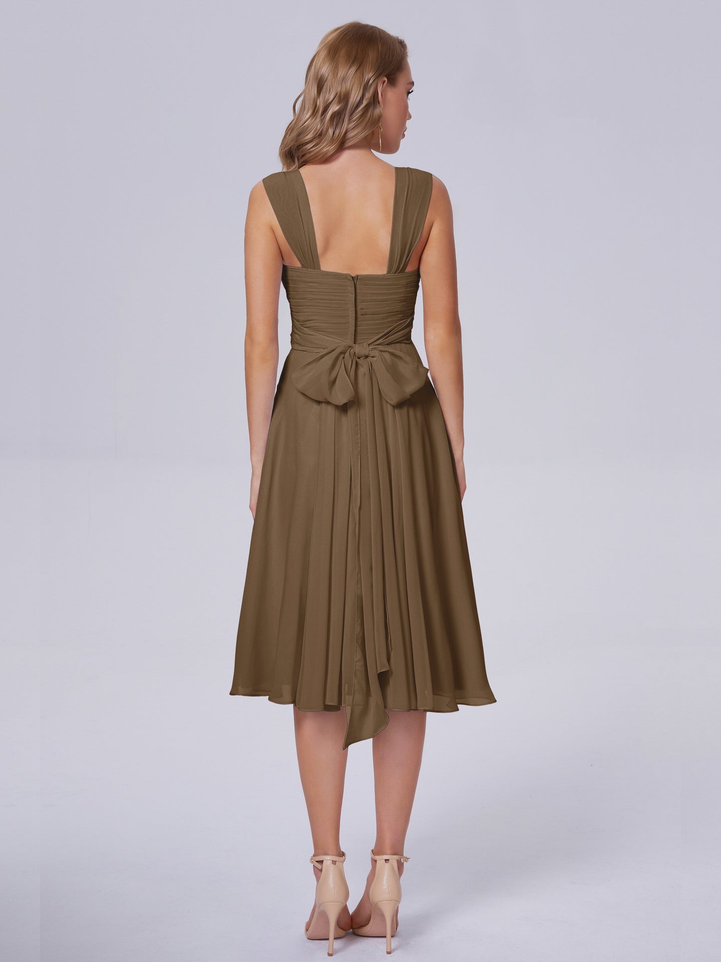 Mya Best Short Bridesmaid Dresses With Bowknot