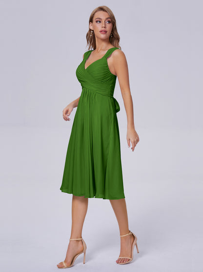 Mya Best Short Bridesmaid Dresses With Bowknot