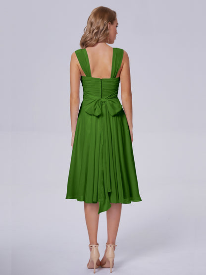 Mya Best Short Bridesmaid Dresses With Bowknot