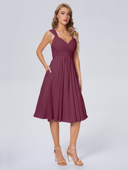 Mya Best Short Bridesmaid Dresses With Bowknot