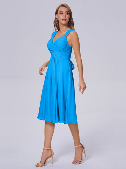 Mya Best Short Bridesmaid Dresses With Bowknot