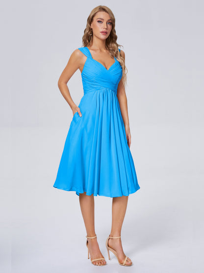 Mya Best Short Bridesmaid Dresses With Bowknot