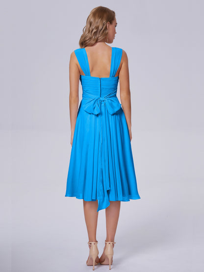 Mya Best Short Bridesmaid Dresses With Bowknot
