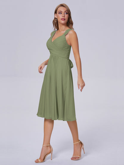 Mya Best Short Bridesmaid Dresses With Bowknot