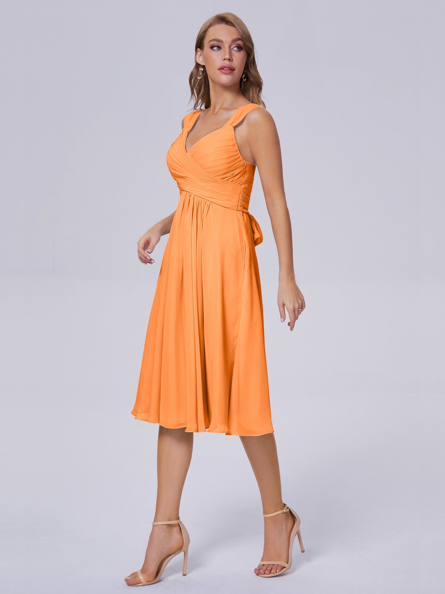Mya Best Short Bridesmaid Dresses With Bowknot