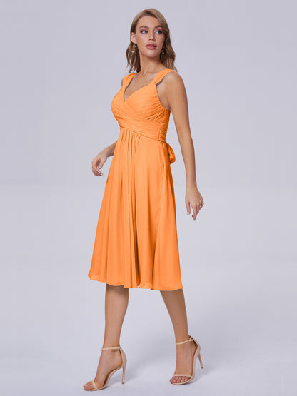 Mya Best Short Bridesmaid Dresses With Bowknot