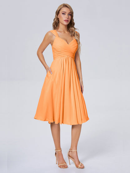 Mya Best Short Bridesmaid Dresses With Bowknot