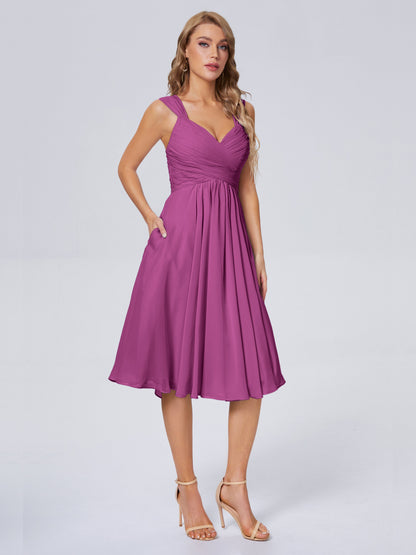 Mya Best Short Bridesmaid Dresses With Bowknot