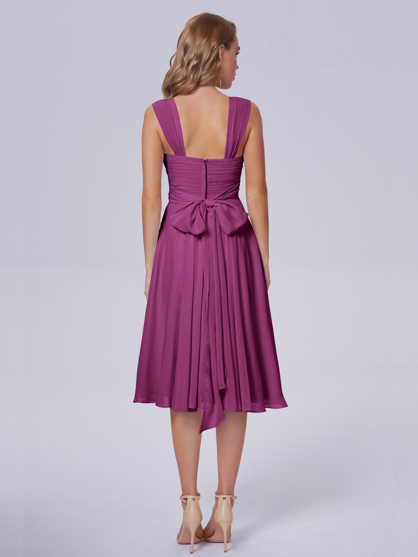 Mya Best Short Bridesmaid Dresses With Bowknot