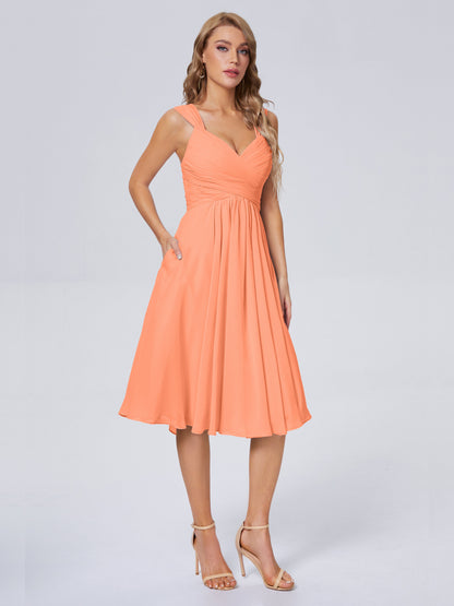 Mya Best Short Bridesmaid Dresses With Bowknot