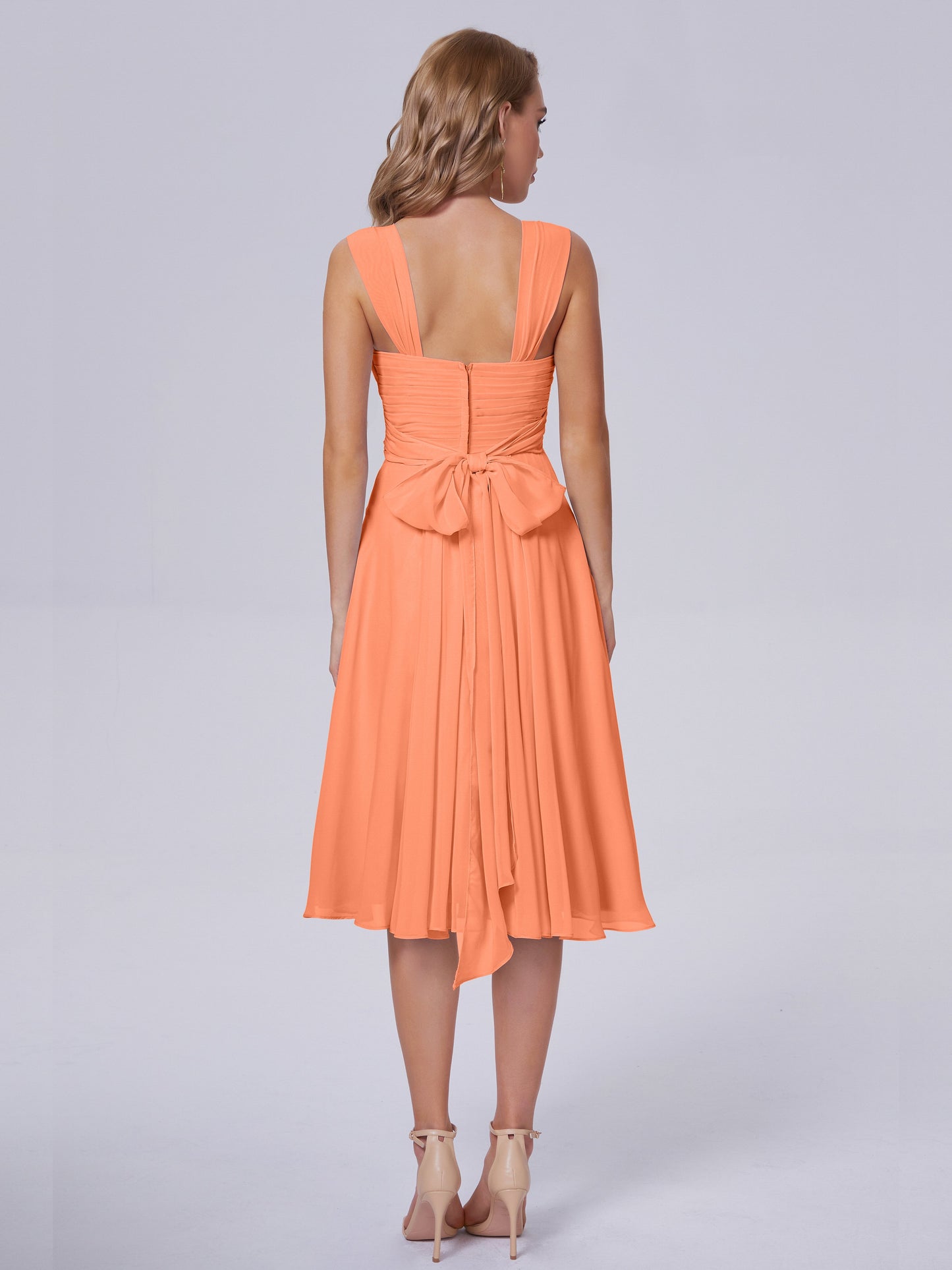 Mya Best Short Bridesmaid Dresses With Bowknot