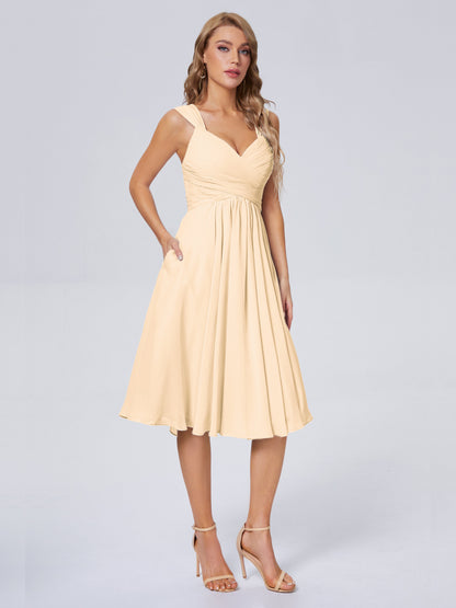 Mya Best Short Bridesmaid Dresses With Bowknot