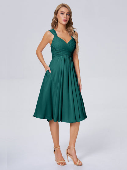 Mya Best Short Bridesmaid Dresses With Bowknot
