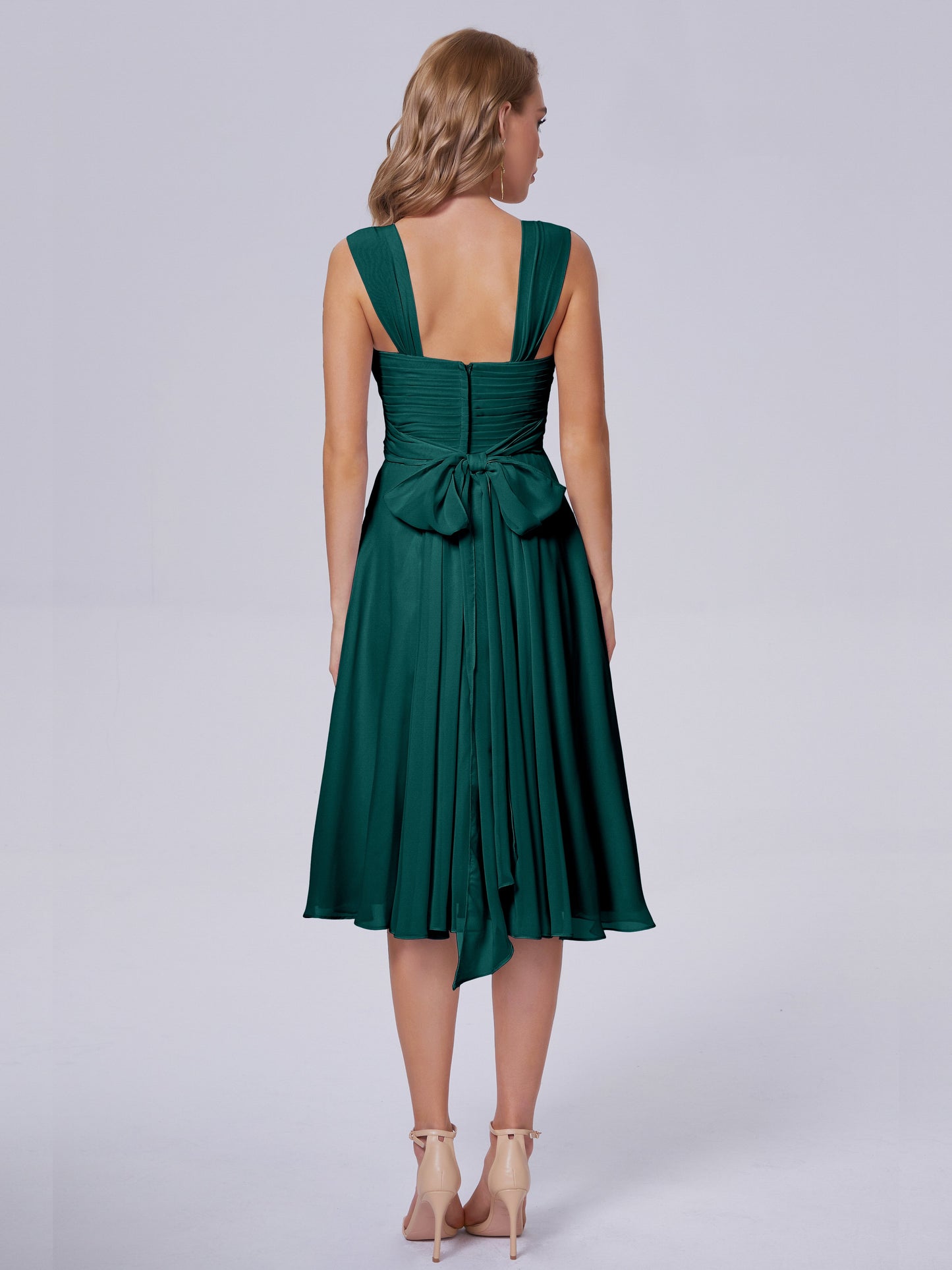 Mya Best Short Bridesmaid Dresses With Bowknot