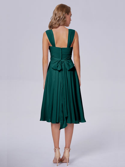 Mya Best Short Bridesmaid Dresses With Bowknot