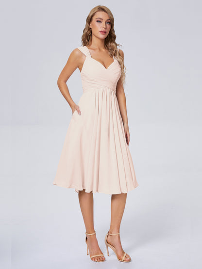 Mya Best Short Bridesmaid Dresses With Bowknot