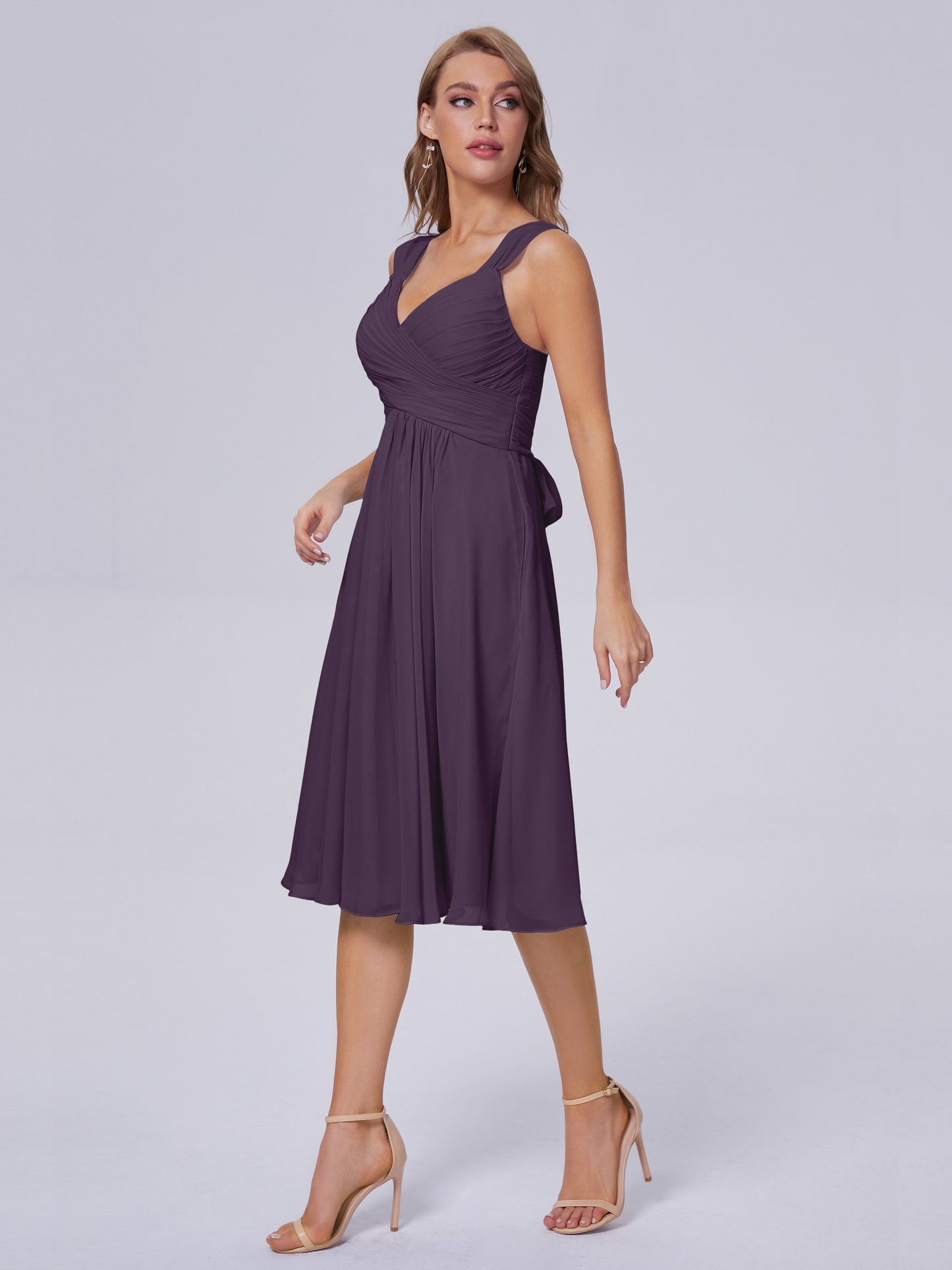 Mya Best Short Bridesmaid Dresses With Bowknot