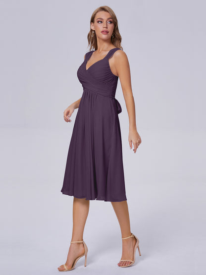 Mya Best Short Bridesmaid Dresses With Bowknot