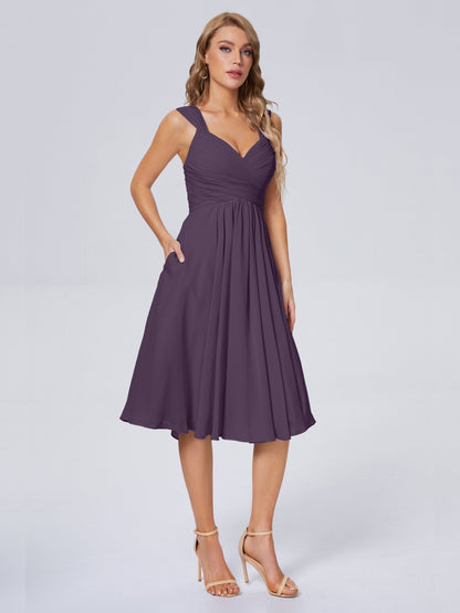 Mya Best Short Bridesmaid Dresses With Bowknot