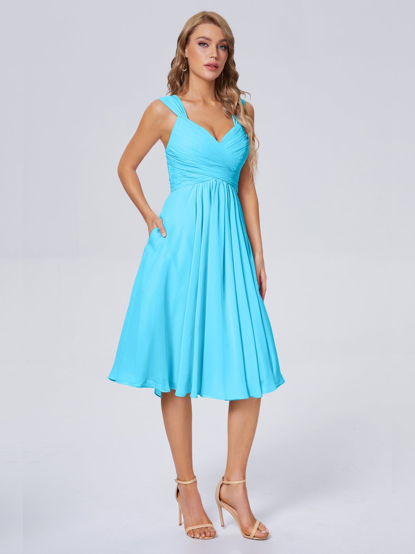 Mya Best Short Bridesmaid Dresses With Bowknot