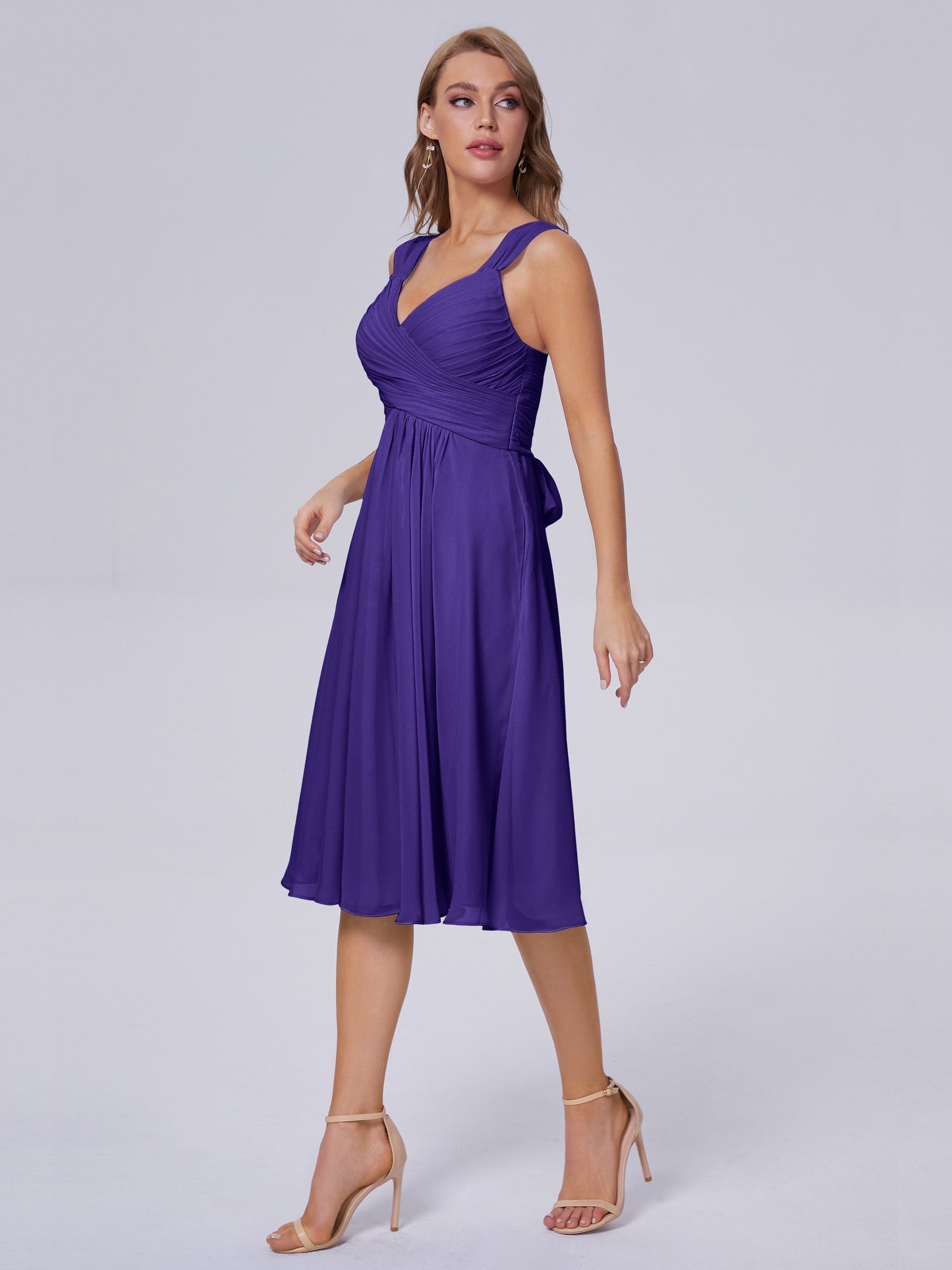 Mya Best Short Bridesmaid Dresses With Bowknot