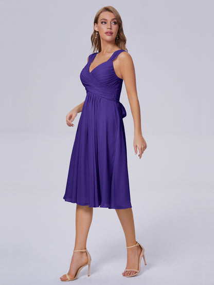 Mya Best Short Bridesmaid Dresses With Bowknot