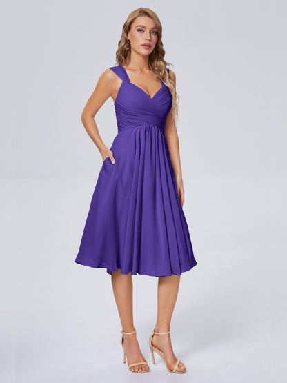 Mya Best Short Bridesmaid Dresses With Bowknot