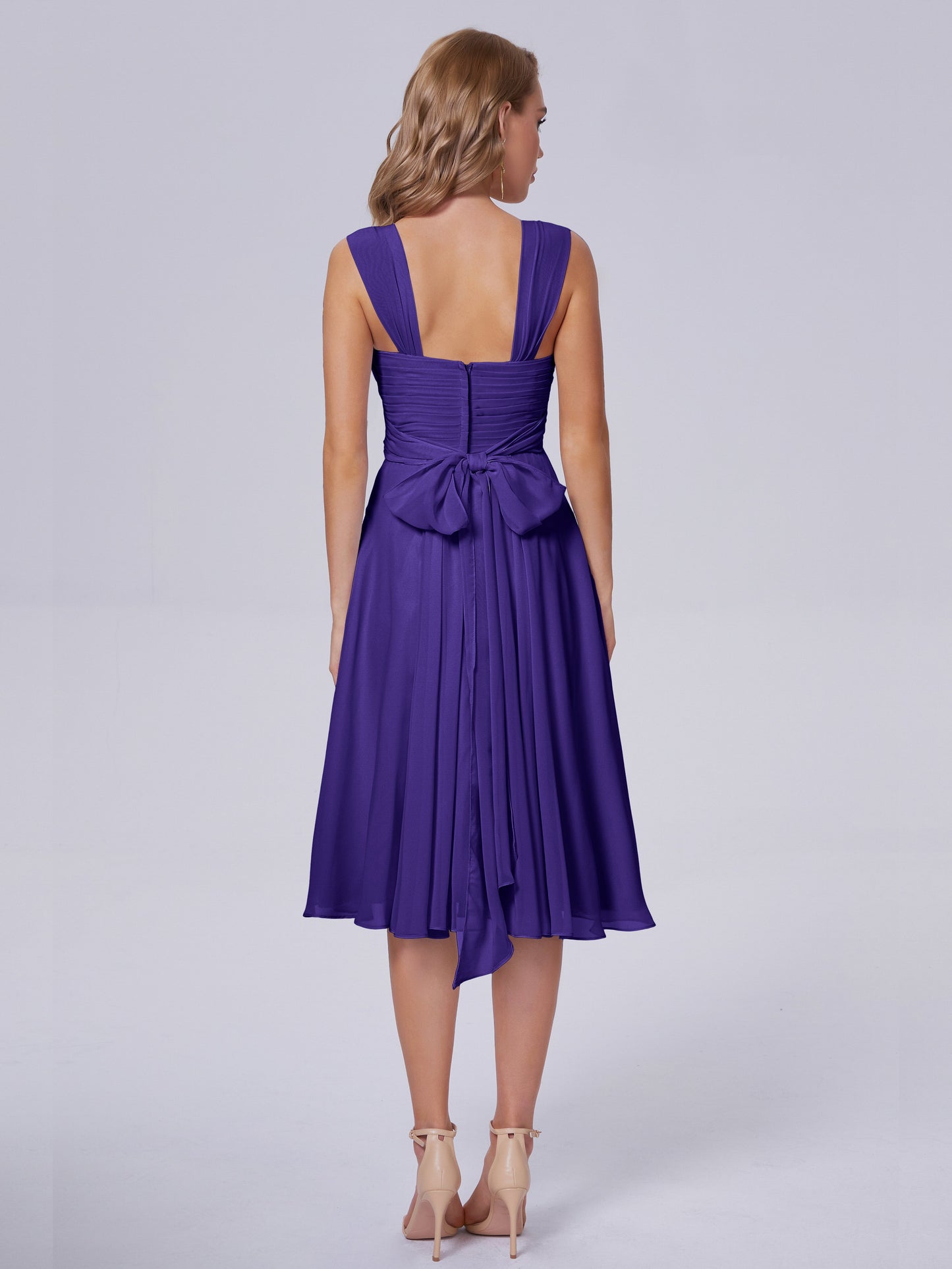 Mya Best Short Bridesmaid Dresses With Bowknot