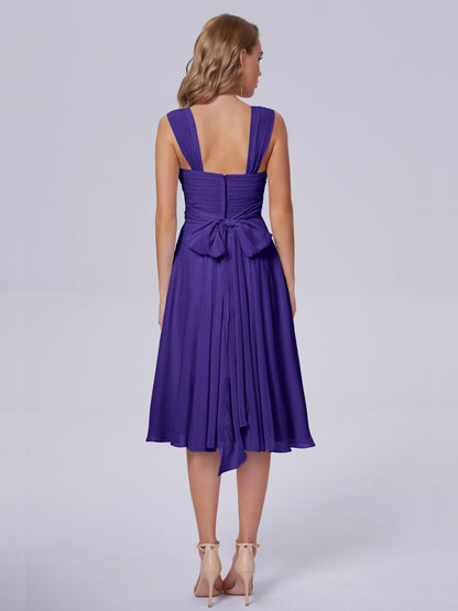 Mya Best Short Bridesmaid Dresses With Bowknot
