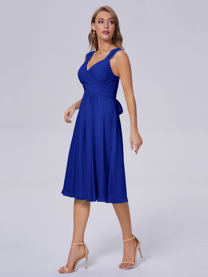 Mya Best Short Bridesmaid Dresses With Bowknot