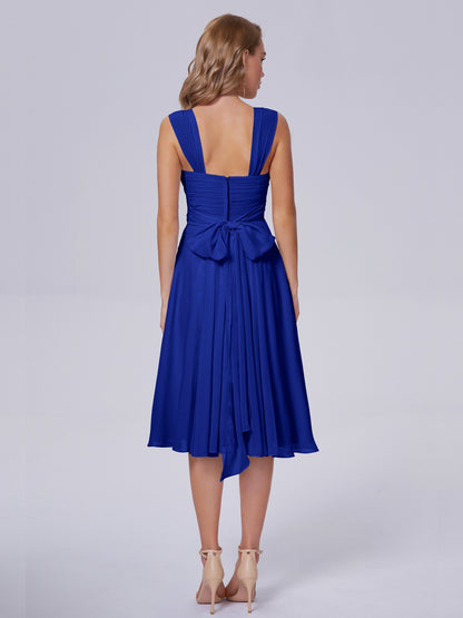 Mya Best Short Bridesmaid Dresses With Bowknot
