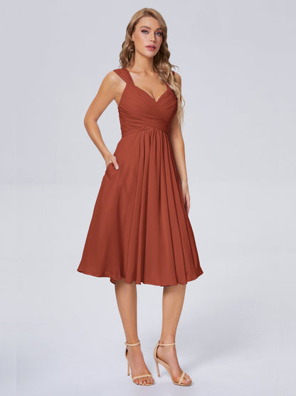 Mya Best Short Bridesmaid Dresses With Bowknot