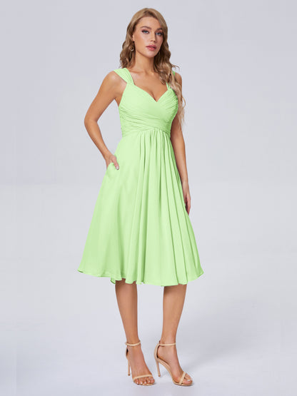 Mya Best Short Bridesmaid Dresses With Bowknot