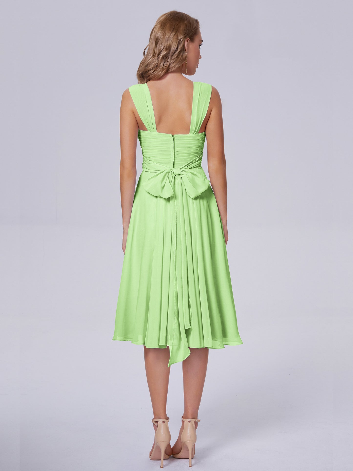 Mya Best Short Bridesmaid Dresses With Bowknot