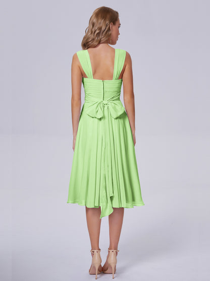 Mya Best Short Bridesmaid Dresses With Bowknot