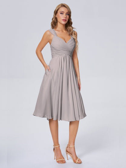 Mya Best Short Bridesmaid Dresses With Bowknot