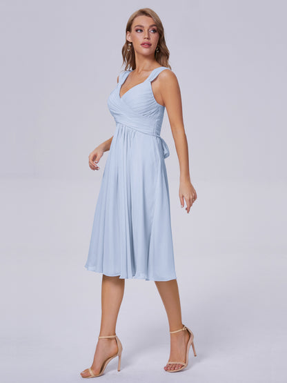 Mya Best Short Bridesmaid Dresses With Bowknot
