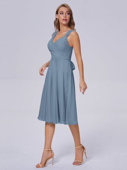 Mya Best Short Bridesmaid Dresses With Bowknot