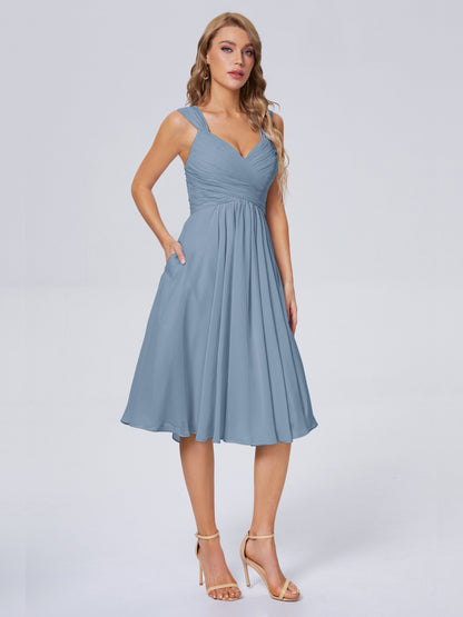 Mya Best Short Bridesmaid Dresses With Bowknot