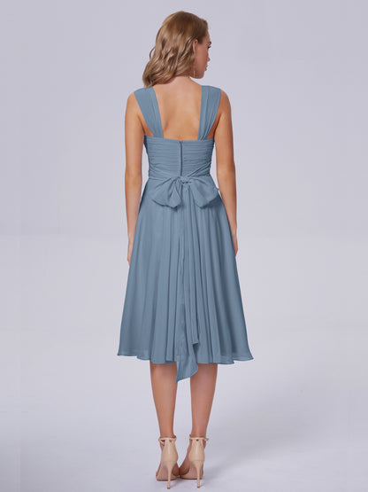 Mya Best Short Bridesmaid Dresses With Bowknot