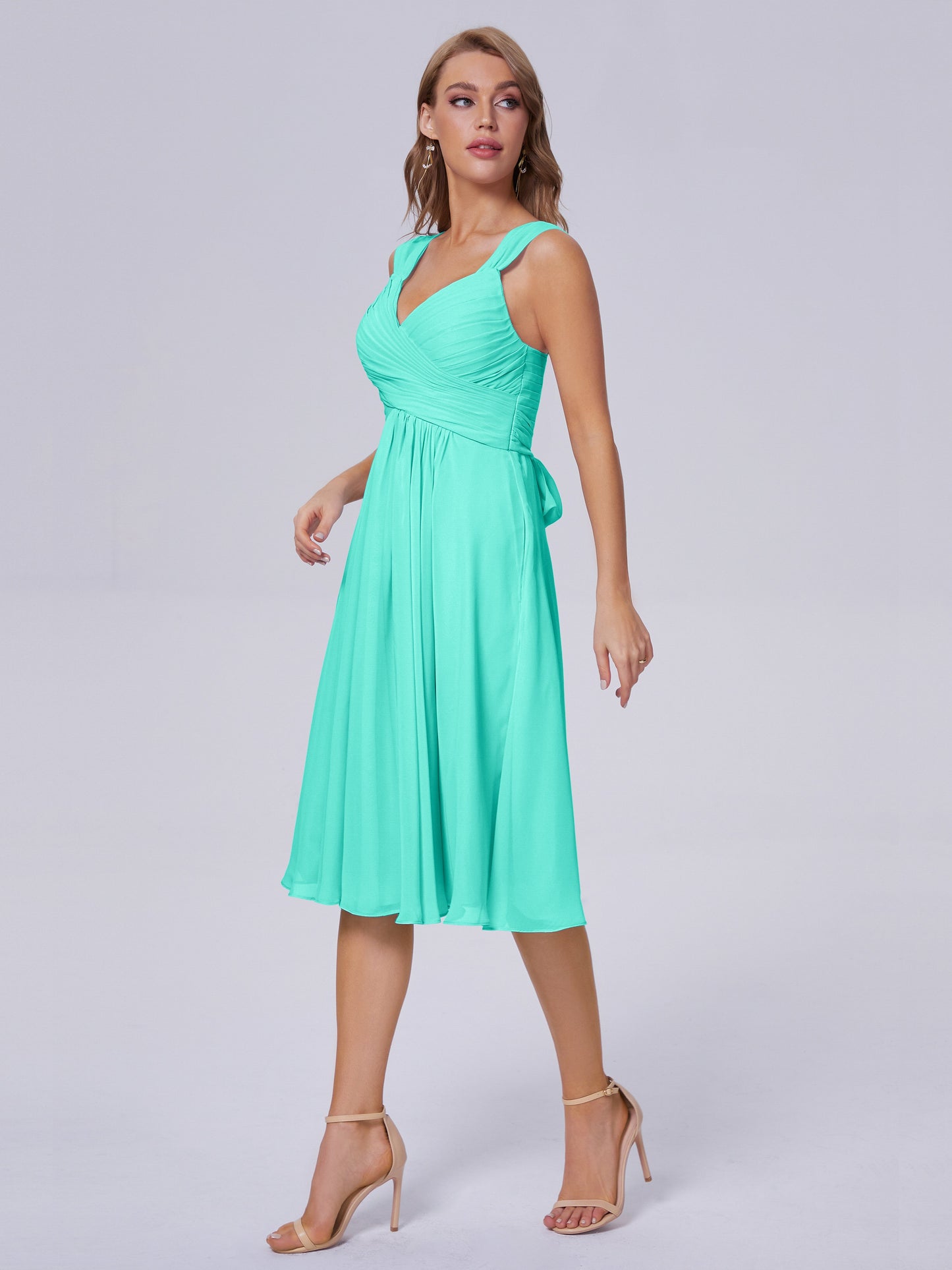 Mya Best Short Bridesmaid Dresses With Bowknot