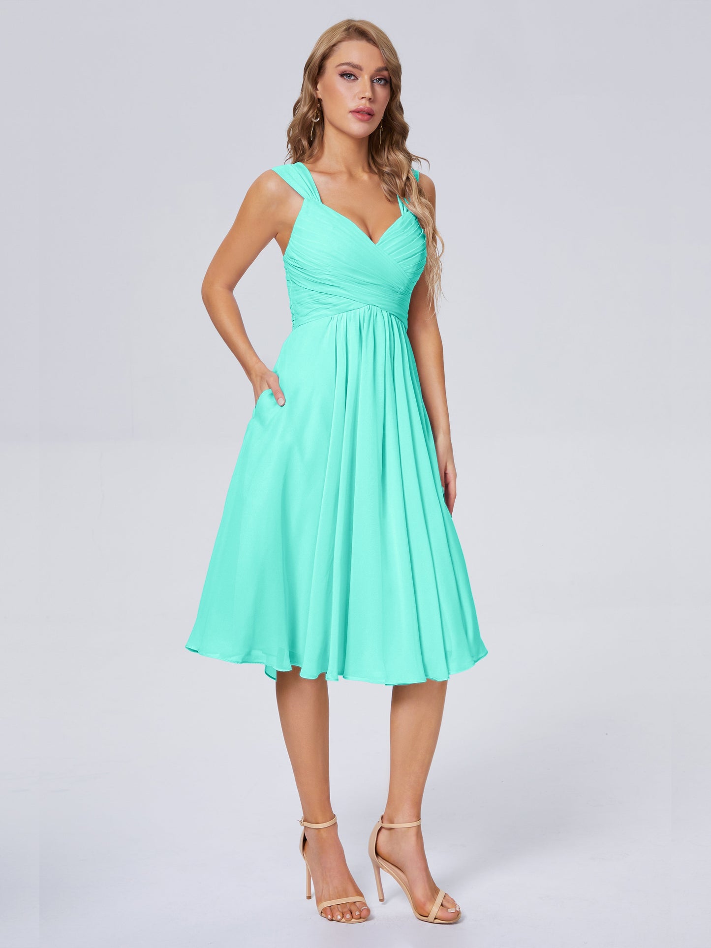 Mya Best Short Bridesmaid Dresses With Bowknot