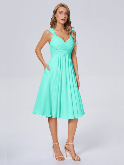 Mya Best Short Bridesmaid Dresses With Bowknot