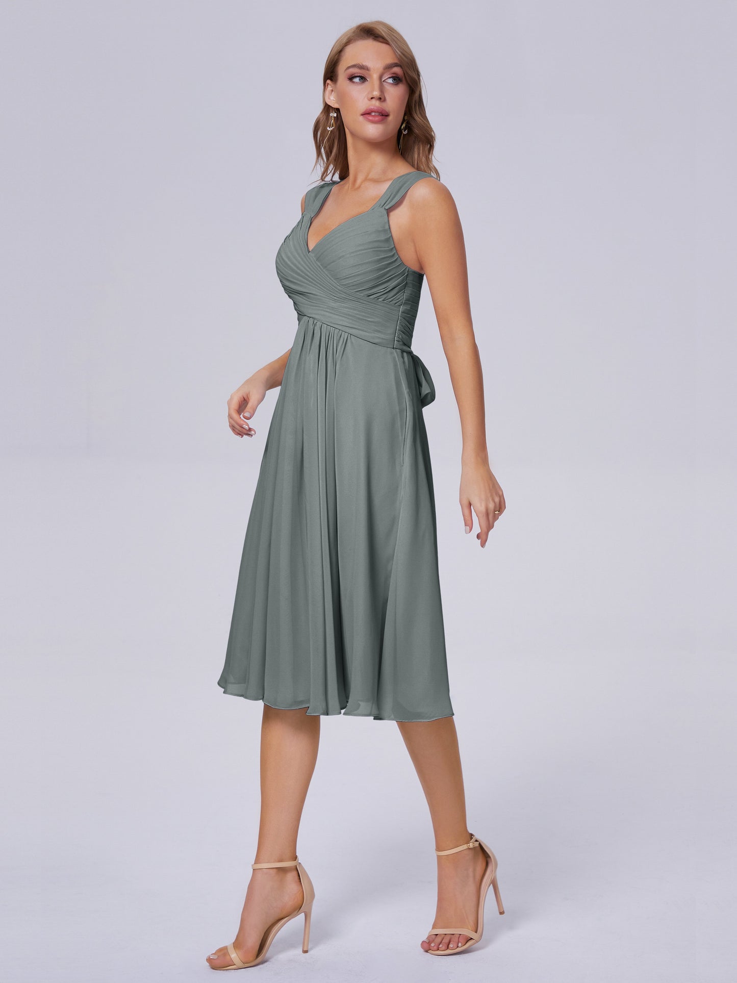 Mya Best Short Bridesmaid Dresses With Bowknot