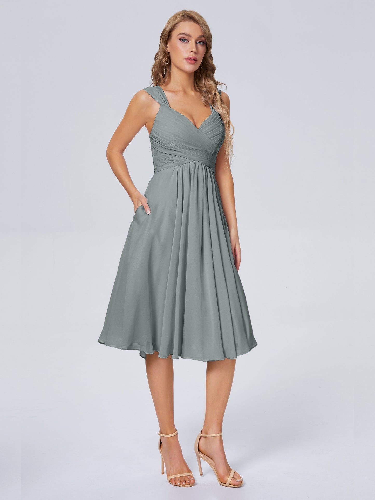 Mya Best Short Bridesmaid Dresses With Bowknot