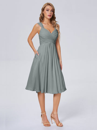Mya Best Short Bridesmaid Dresses With Bowknot