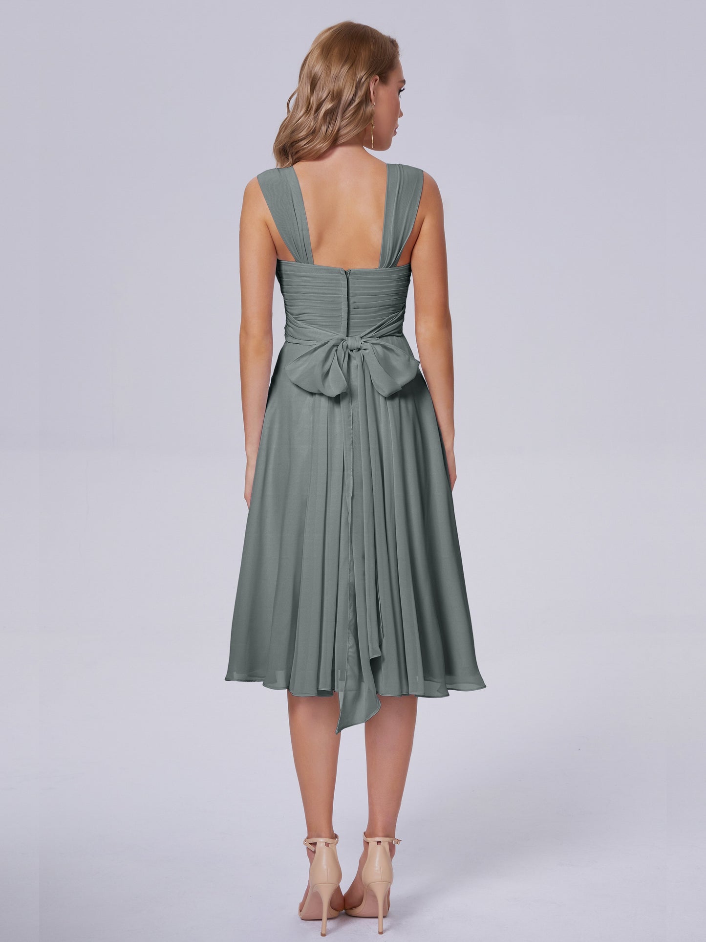 Mya Best Short Bridesmaid Dresses With Bowknot